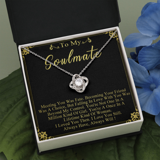 N358A To My Soulmate Necklace Engagement Anniversary Gift for Her Birthday