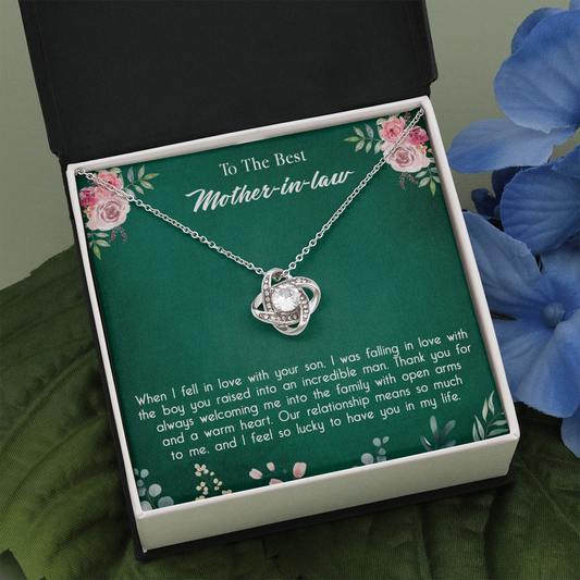 147A Necklace To My Mother in Law, Mom Necklace Birthday Gift from Son/Daughter