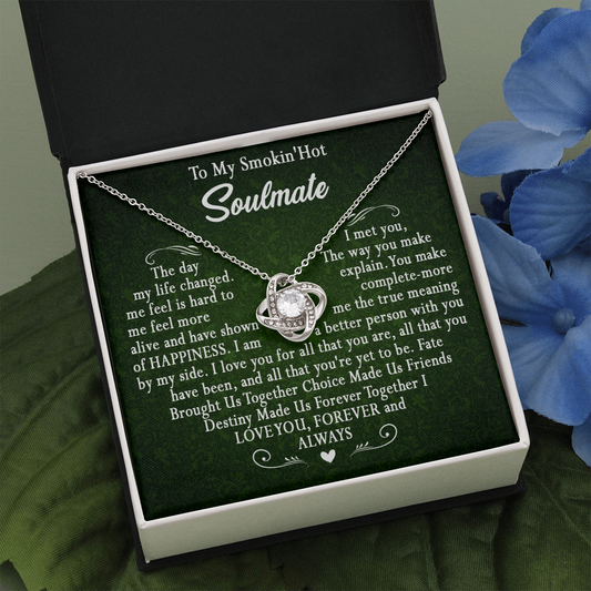 173A To My Smokin Hot Wife Necklace, Necklace Gift For Wife Soulmate Valentine Gift