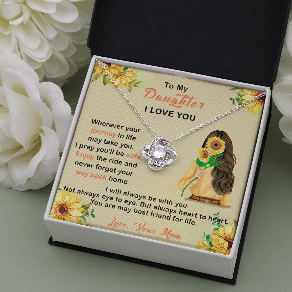 409A To My Daughter I Love You Necklace, Gift From Mom For Daughter, Gift Birthday