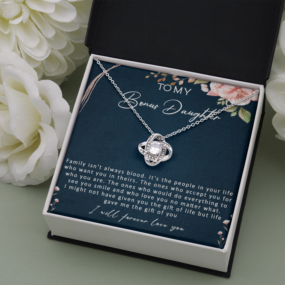 N359A To my Bonus Daughter Necklace, Bonus Daughter, Step Daughter Gift