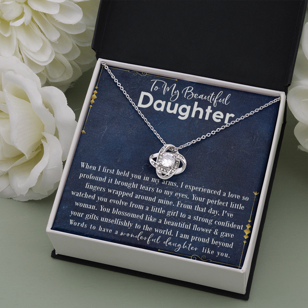 9A To My Beautiful Daughter Love Gift Luxury Alluring Beauty Necklace For Daughter