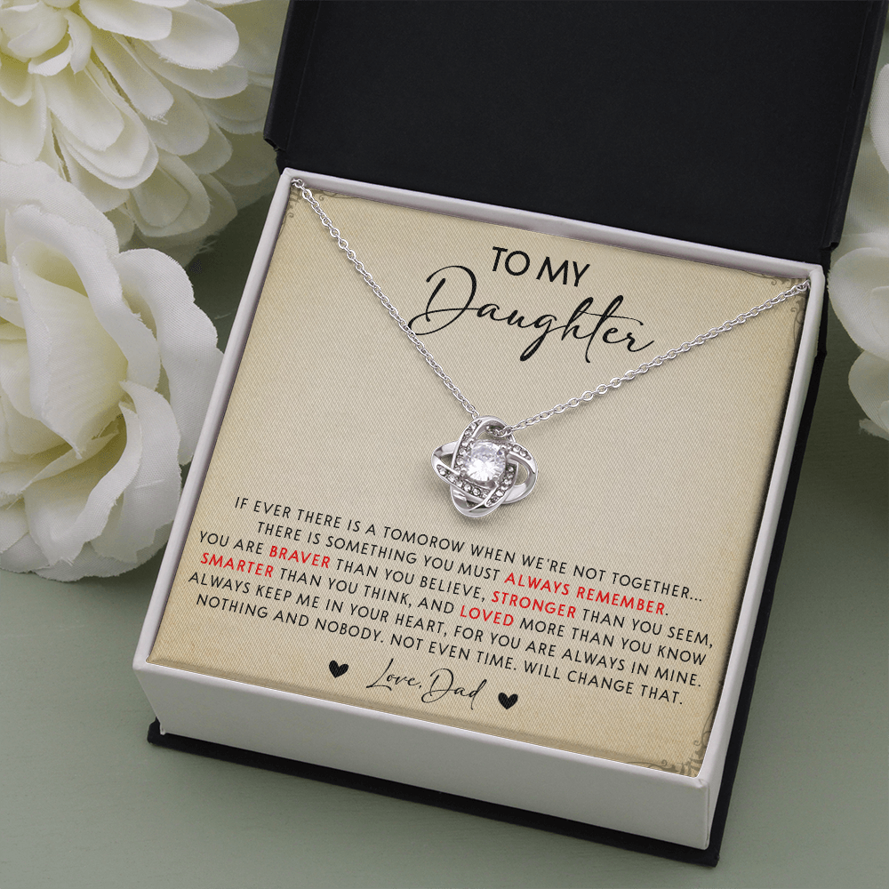 N349A To My Daughter Necklace, Daughter Father Necklace, Gift For Daughter From Dad