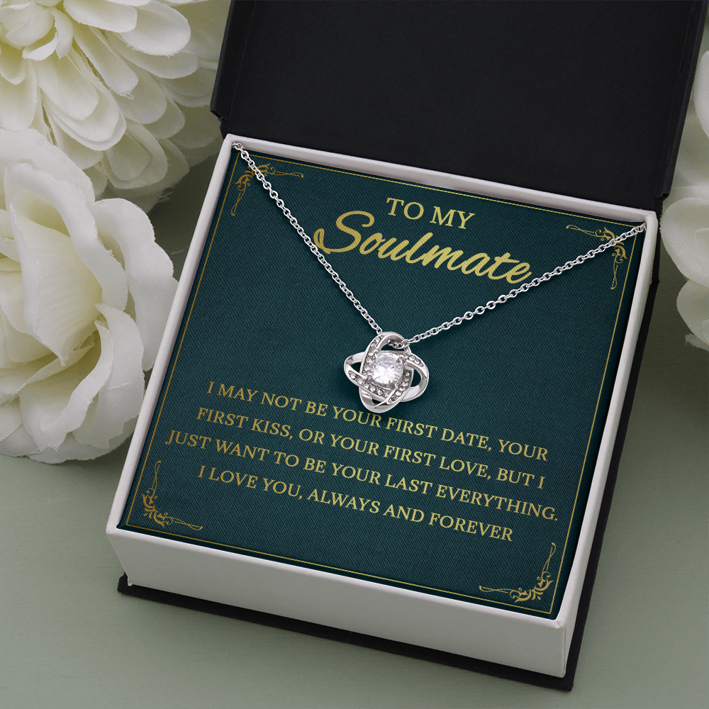 64A Necklace To My Soulmate, Love Gift for Her, Girlfriend Birthday from Husband