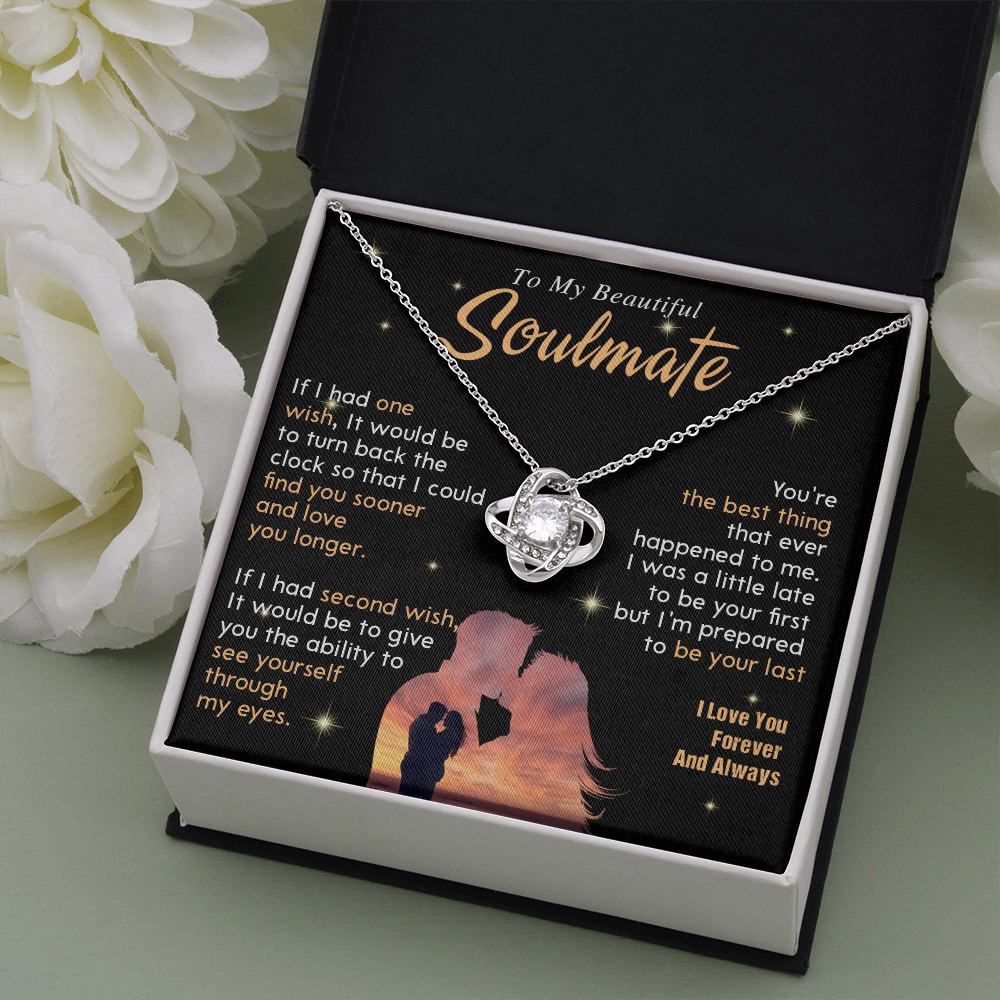 N352A To My Soulmate Necklace, Gift For Wife Girlfriend From Husband, Valentines Day