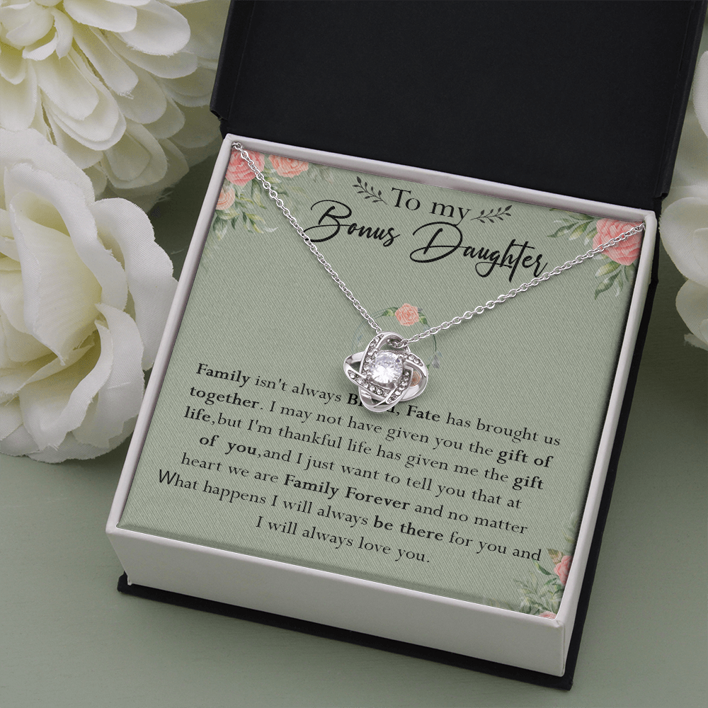 52A To my Bonus Daughter Necklace, Bonus Daughter, Step Daughter Gift, Gift Birthday