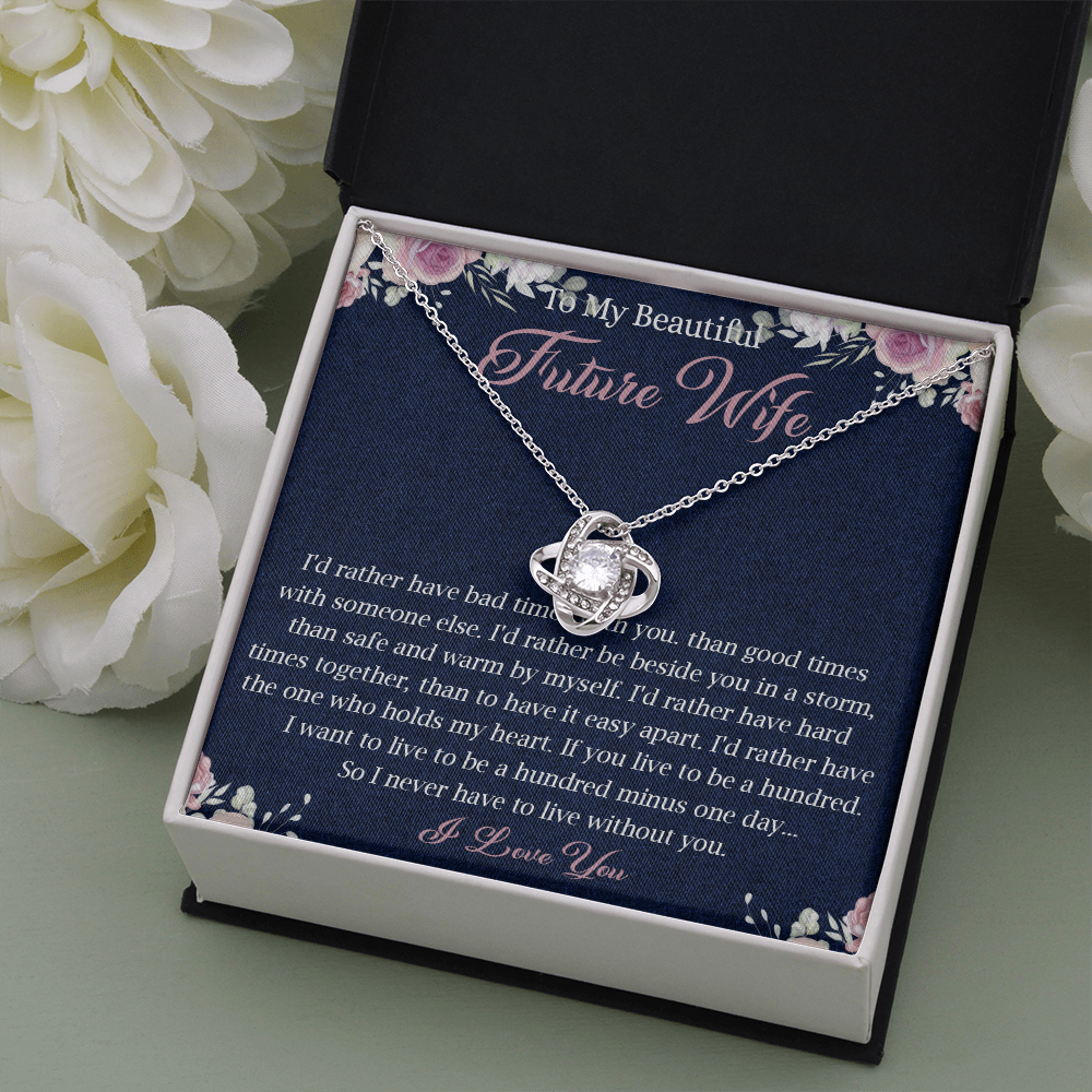 N363A To My Future Wife necklace, Future Wife Necklace Gift - Fiance Necklace Gift