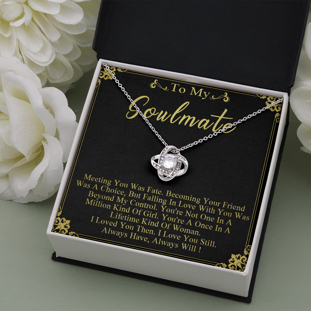 N358A To My Soulmate Necklace Engagement Anniversary Gift for Her Birthday
