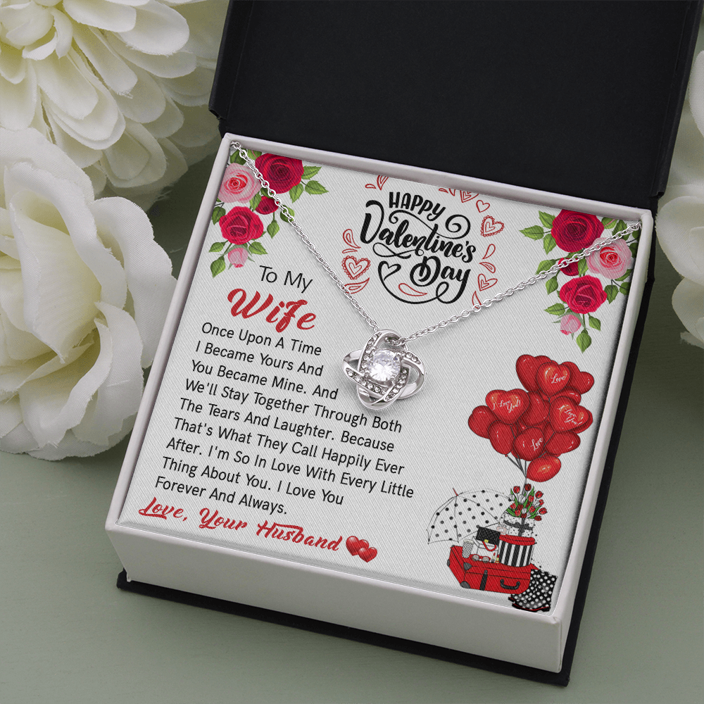 206A - Valentine's Day Necklace Gift for Wife, I LOVE YOU Forever & Always Couple Gift