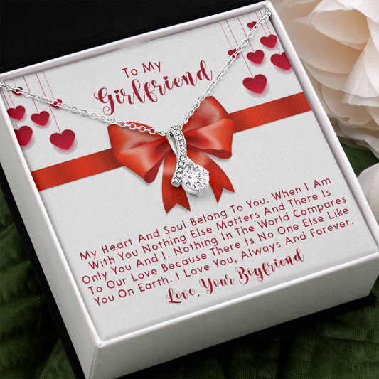 251B Necklace To My Girlfriend, Love Gift for Her From Boyfriend, Couple Necklace