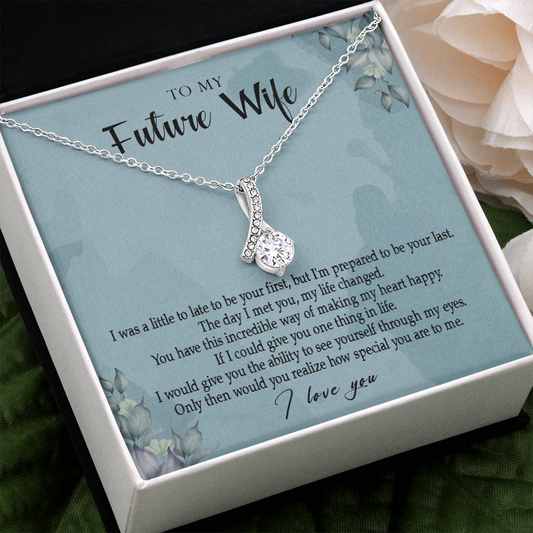 162B Necklace Gift To My Future Wife, Valentine Gift for Her, I Love You Necklace