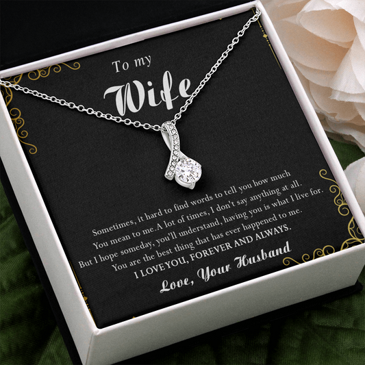 N357B To My Wife Necklace, Gift For Wife, Anniversary Gift For Wife, Necklace For Wife