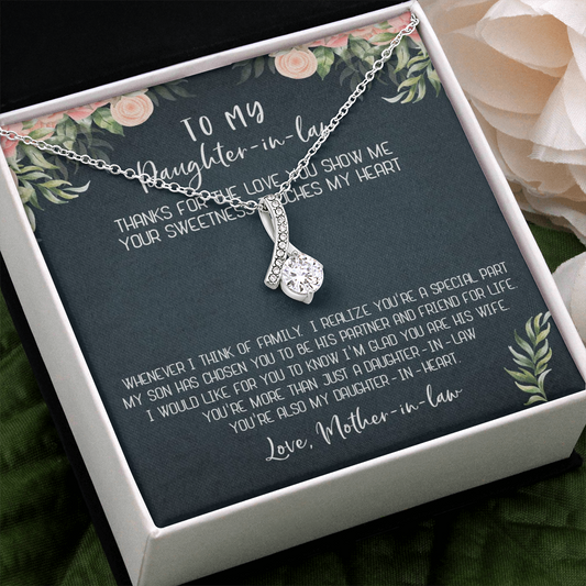 12B Necklace To My Daughter-In-Law, Gift For Daughter In Law from Mother In Law Mom