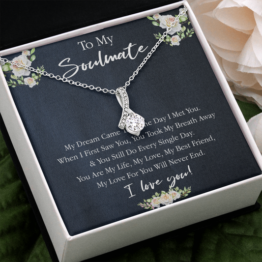 161B Necklace Gift To My Soulmate, Valentine Gift for Her, I Love You Every Day