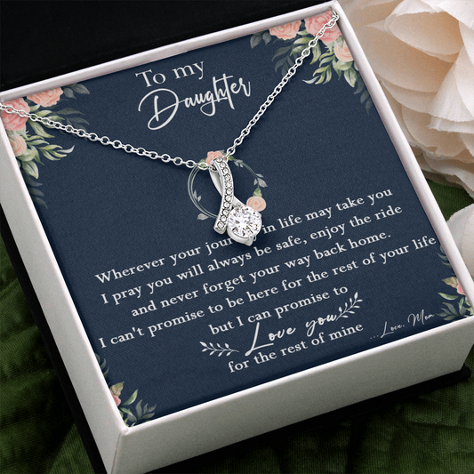 125B Necklace To My Daughter, Daughter Birthday Gift, I Love You Always Necklace
