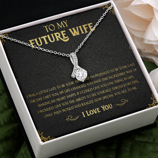 72B Necklace To Future Wife/Girlfriend, Woman Necklace Gift for Her From Husband