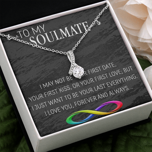 69B Necklace To My Soulmate/Girlfriend/Wife, Women Necklace for Her from Husband