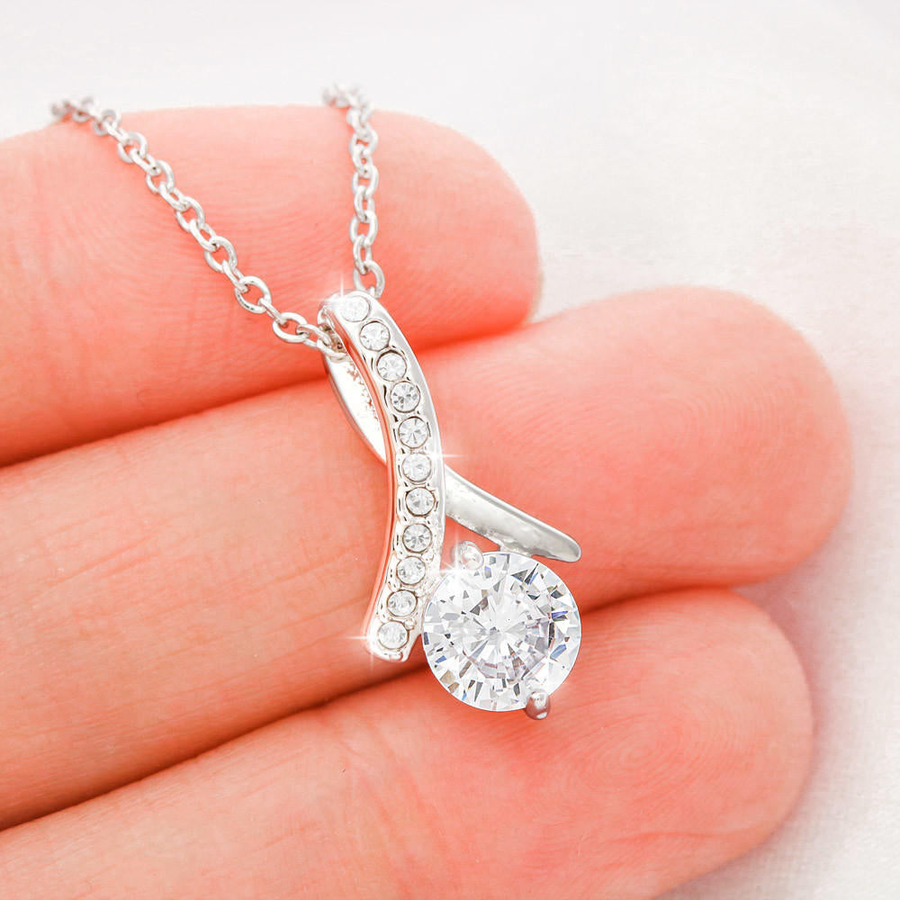 To My Mom Love Knot Necklace Gift for Stepmom Birthday Present Idea for Mother