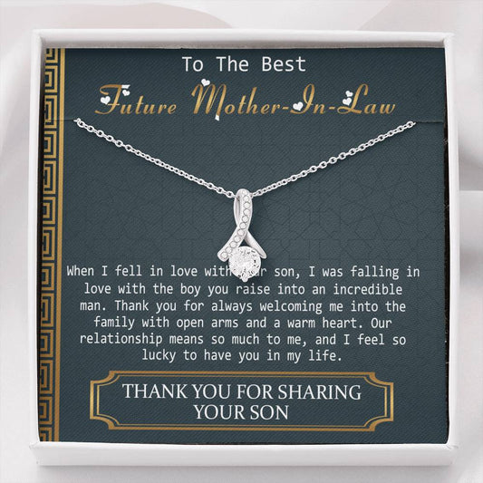 Future Mother in Law, Mother in Law Gift, Mother of the Groom Necklace
