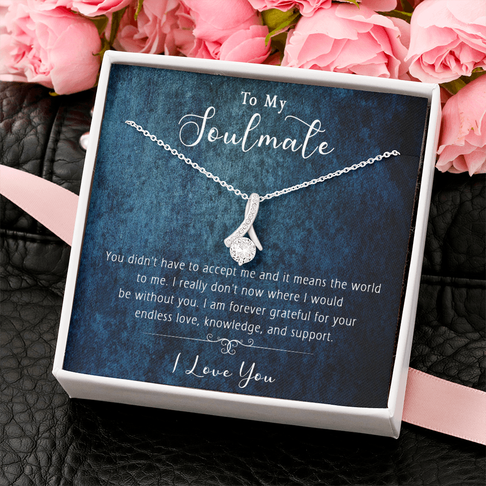 421B Wife Necklace Gift, To My Soulmate Necklace Gift, Anniversary Necklace Gift