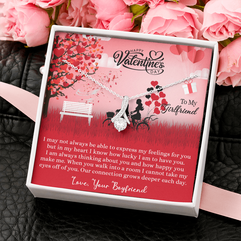 205B - Necklace to my Wife, I LOVE YOU Couple Gift from Husband, Happy Valentine's Day