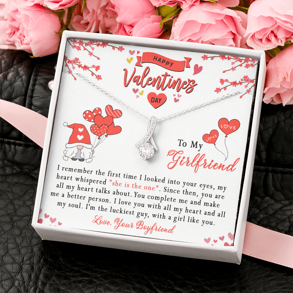 181B Girlfriend Necklace, Valentine Gift for your Girlfriend, Happy Valentine's Day