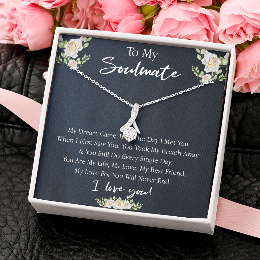 161B Necklace Gift To My Soulmate, Valentine Gift for Her, I Love You Every Day