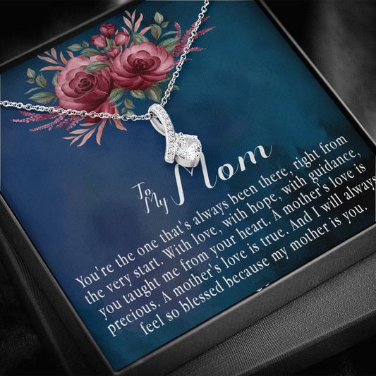 151B To My Mom Necklace, Mama, Gift From Son For Birthday, Necklace I Love My Mom