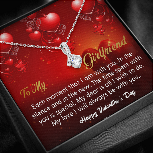 211B - Necklace To my Girlfriend, Valentine Gift for Women, Happy Valentine's Day Gift