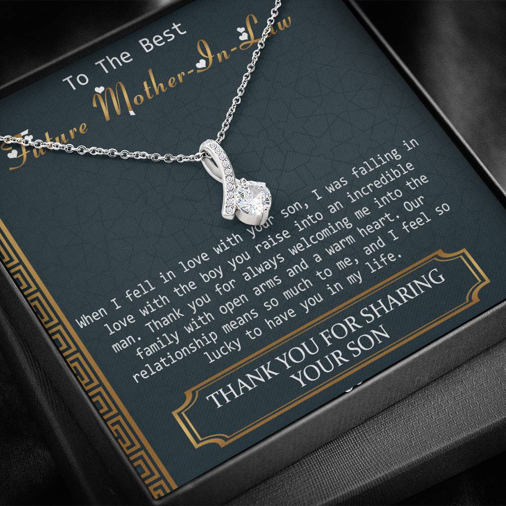 Future Mother in Law, Mother in Law Gift, Mother of the Groom Necklace