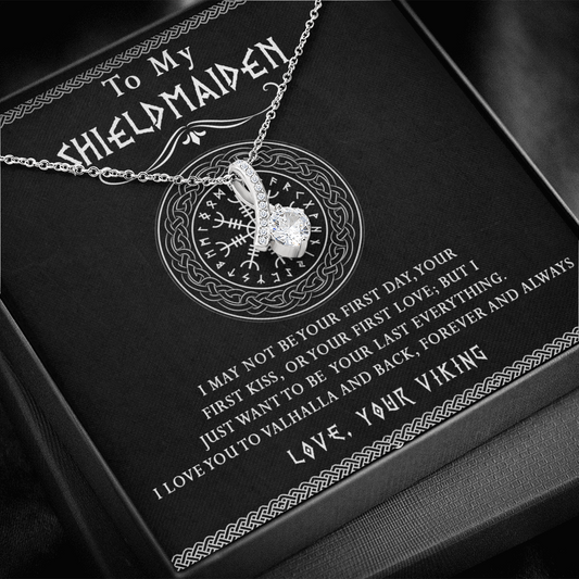 171B Necklace Gift To My Shieldmaiden, Viking Jewelry For Women, Her, Wife, Soulmate