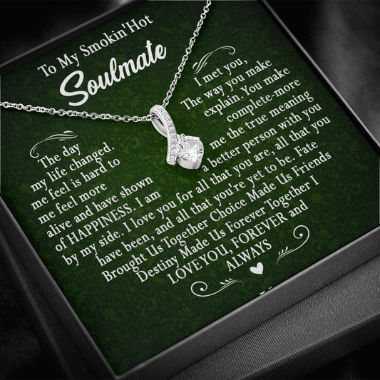 173B To My Smokin Hot Wife Necklace, Necklace Gift For Wife Soulmate Valentine Gift