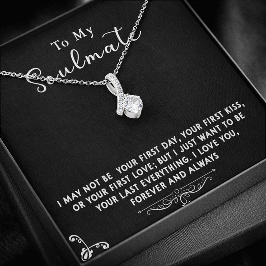 169B Gift To My Soulmate Necklace, Birthday Necklace For Wife, Happy Valentine Gift