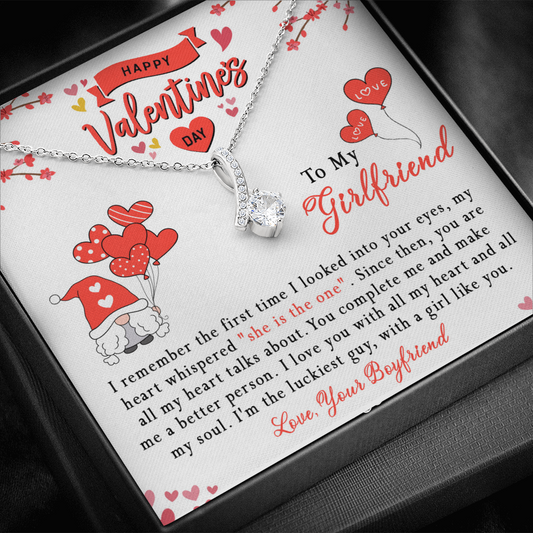 181B Girlfriend Necklace, Valentine Gift for your Girlfriend, Happy Valentine's Day