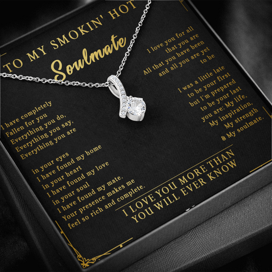 144B Necklace To My Smokin Hot Soulmate, Perfect Gift for Wife/Girlfriend, Birth Gift