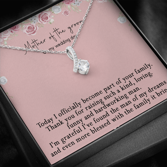 172B Gifts Necklace Love Knot To Mom On My Wedding Day From Son On Wedding Day