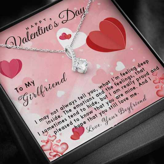 192B - Necklace To my Girlfriend, Future Wife Necklace, Valentine's Day Gift for Couple