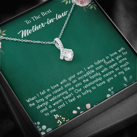 147B Necklace To My Mother in Law, Mom Necklace Birthday Gift from Son/Daughter