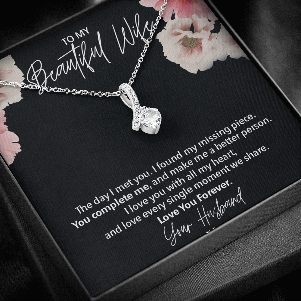 To My Beautiful Wife l Love Necklace 396