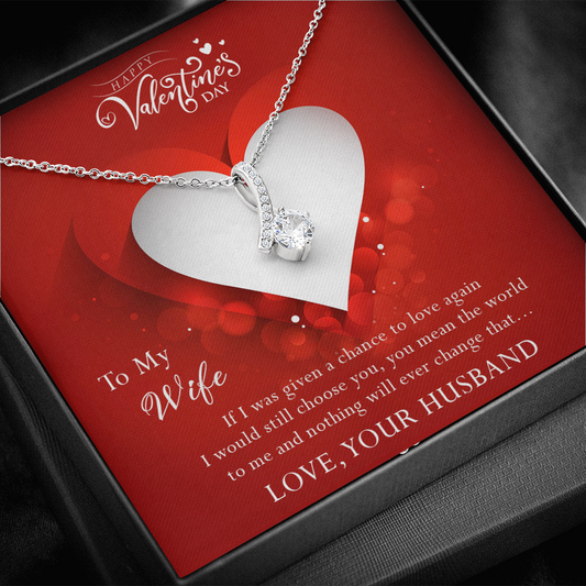 188B Necklace To My Wife, Necklace Perfect Gift for your Wife, I Always Choose You