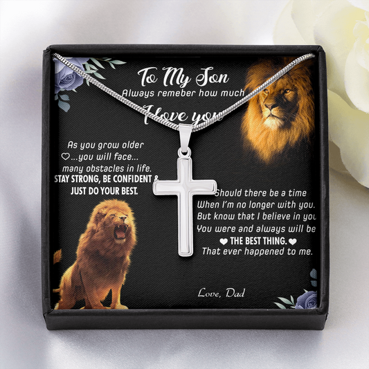Lion Father To Son Necklace from Dad 448