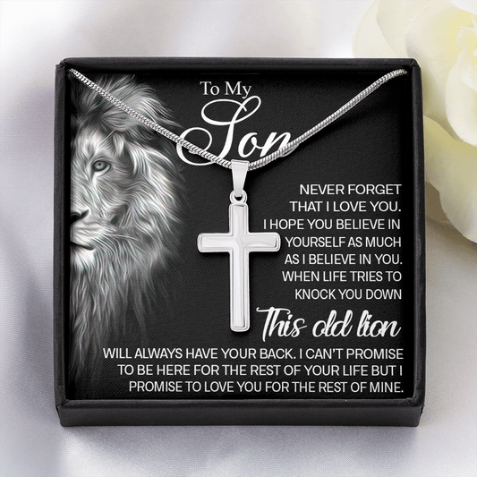 To My Son Necklace from Mom Gifts for Son Birthday 438