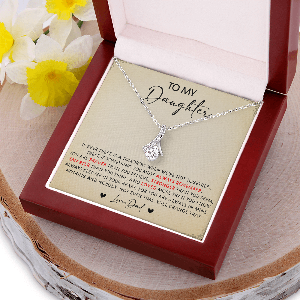 N349B To My Daughter Necklace, Daughter Father Necklace, Gift For Daughter From Dad