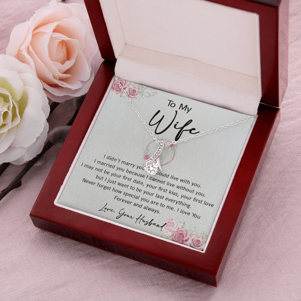 73B Necklace To Wife, Perfect Gift for Her From Husband, I LOVE YOU Forever & Always