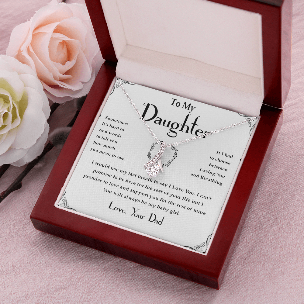 37B Necklace Gift For Daughter, Gift From Dad, Father Daughter Gift, Birthday Gift