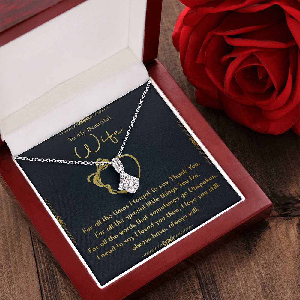 N356B To My Wife Necklace, Gift For Wife, Anniversary Gift For Wife, Necklace For Wife