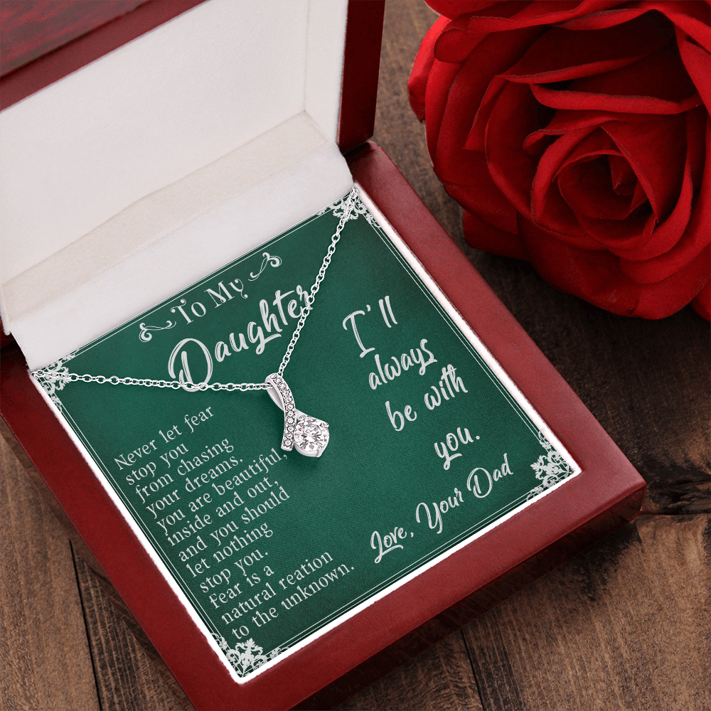 30B TTo My Daughter Necklace, Daughter Father Necklace, Daughter Gift from Dad