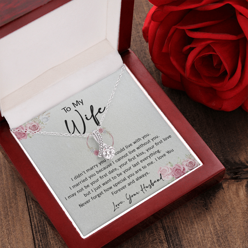 73B Necklace To Wife, Perfect Gift for Her From Husband, I LOVE YOU Forever & Always