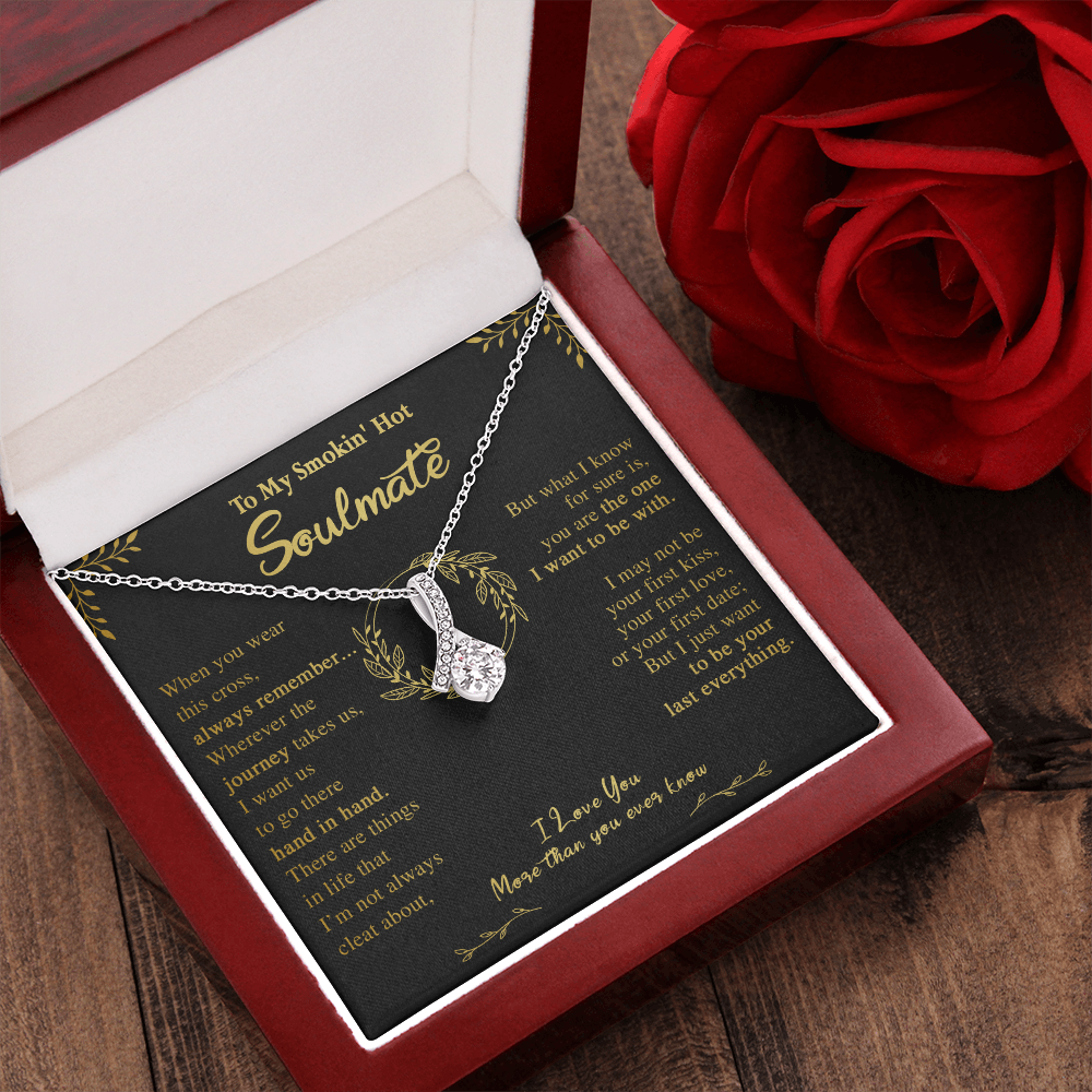 N355B To My Soulmate Necklace Engagement Anniversary Gift for Her Birthday