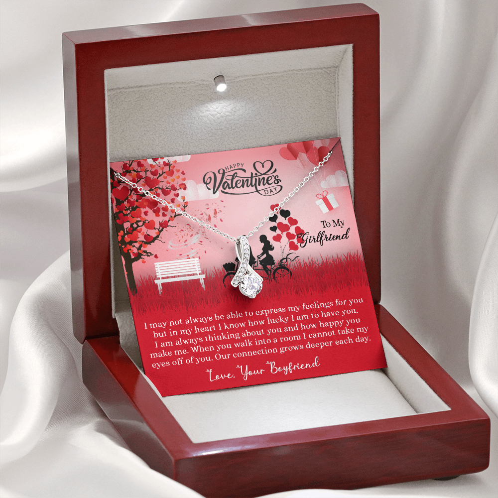 205B - Necklace to my Wife, I LOVE YOU Couple Gift from Husband, Happy Valentine's Day